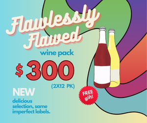 "Flawlessly flawed" wine pack